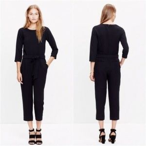 Madewell 1937 Sloan Black Tailored Jumpsuit